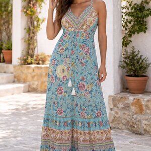 Rusttydustty Maxi Dress Size XXL Floral Horse Cottagecore Coquette Feminine